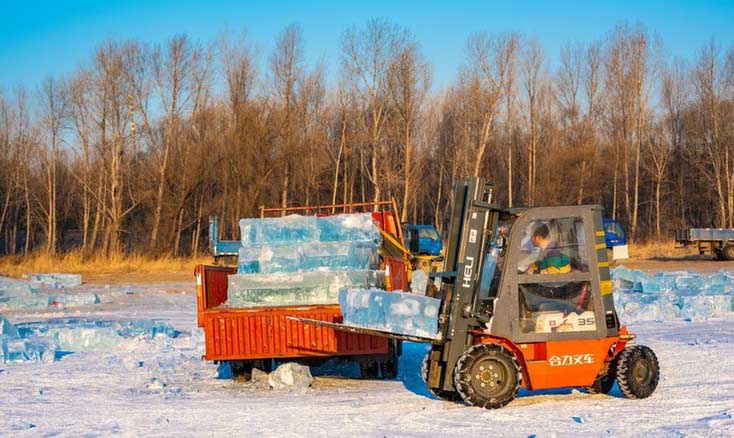 哈(ha)爾濱冬季采冰 采(cai)冰工具